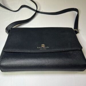 Kate Spade New York Black Saffiano Cove Street Crossbody Bag Purse Handbag Nice